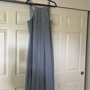 Elegant Women's Maxi Dress in Light Blue